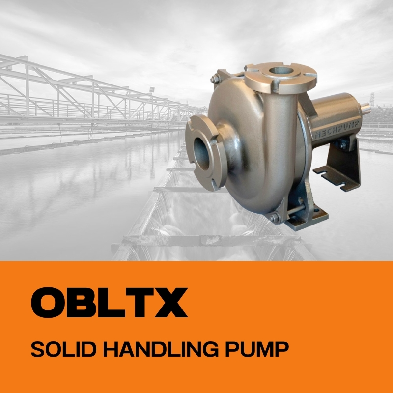OBLTX Centrifugal priming pump ปั๊มน้ำเสียสแตนเลส